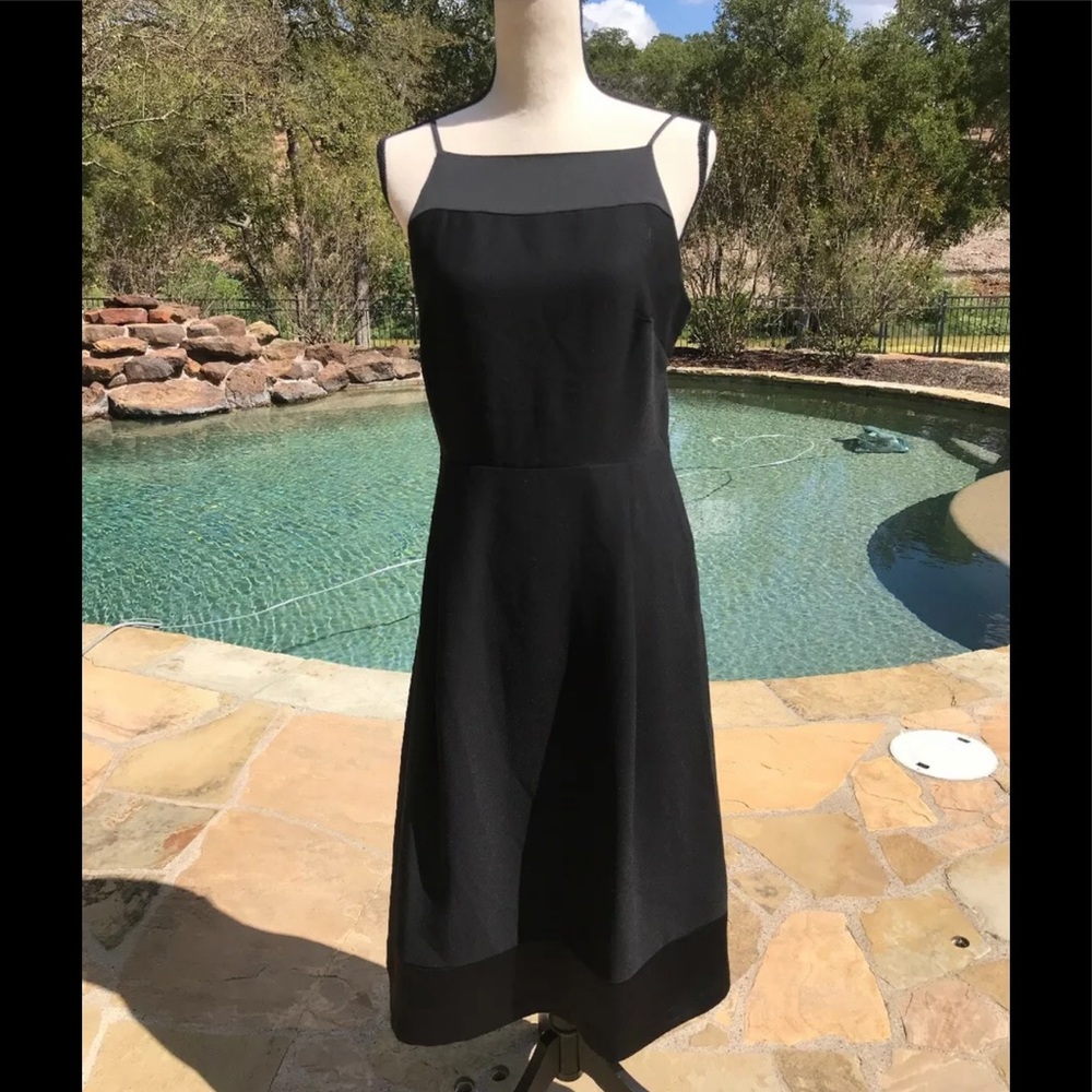 NWT Banana Republic Black Spaghetti Strap Dress 8